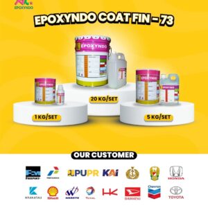 New arrivals epoxyndo coat fin 73 cat epoxy self leveling paint resin lantai pabrik (20 kg)