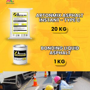 aspal dingin instan coldmix | arton mix asphalt instant tipe c coldmix 20kg